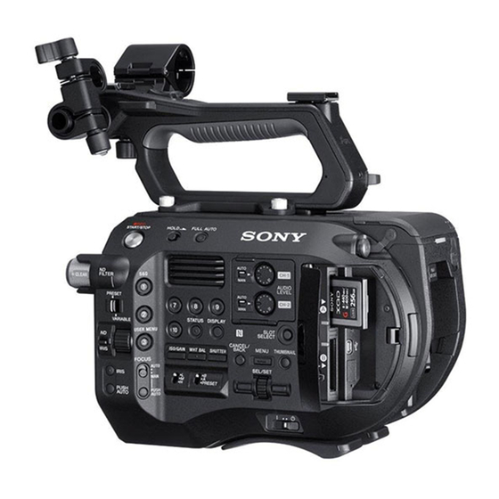 Sony PXW-FS7M2 Operating Instructions Manual