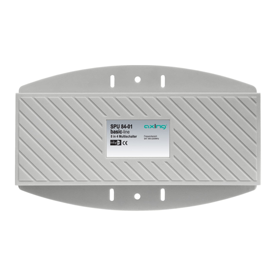 axing DiSEqC multiswitch SPU 84-01 Operation Instructions