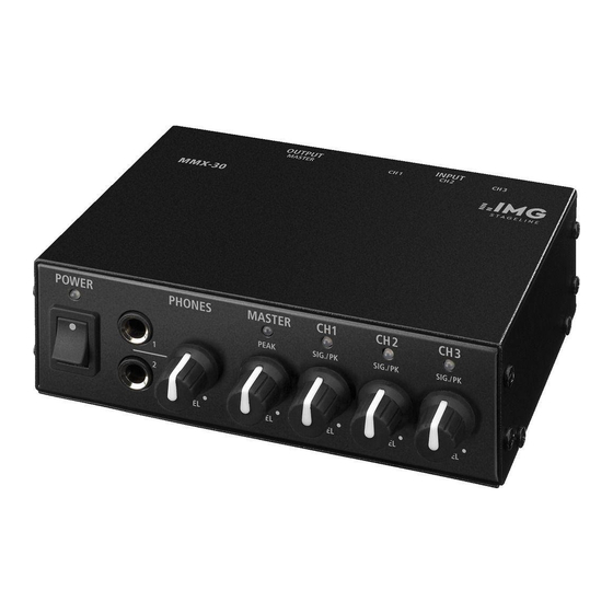 Monacor IMG STAGELINE MMX-30 Manual