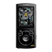 Sony Walkman NWZ-S763 Service Manual