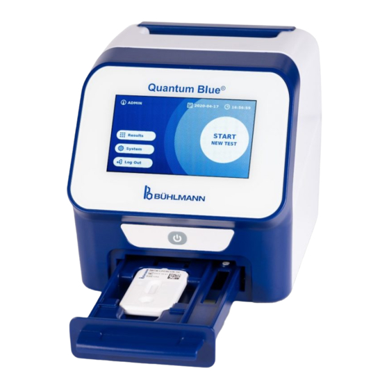 BÜHLMANN Quantum Blue Reader Test Manuals