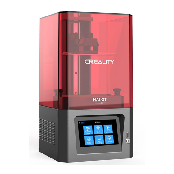 Creality 3D HALOT-ONE User Manual