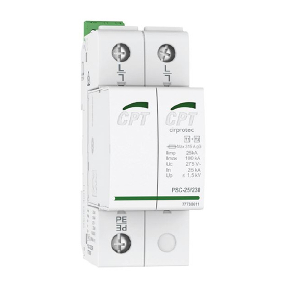 CPT PSC1 Series Installation Instructions