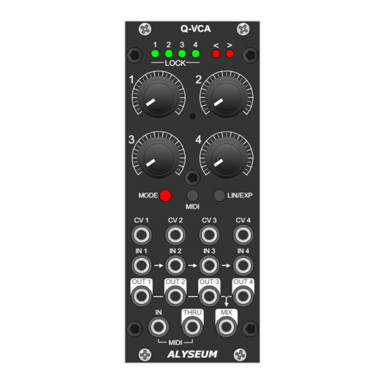 Alyseum Q-VCA User Manual
