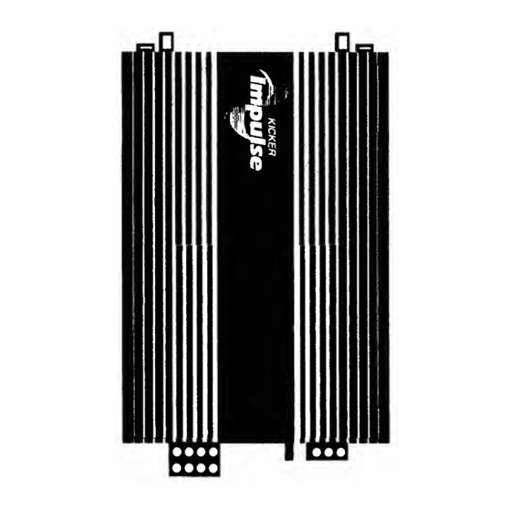 Kicker Impulse 654xi Manuals