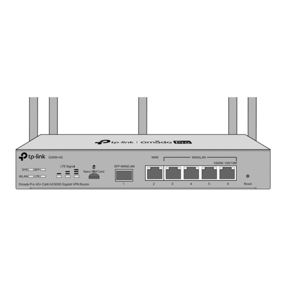 TP-Link Omada Pro 4G+ Installation Manual