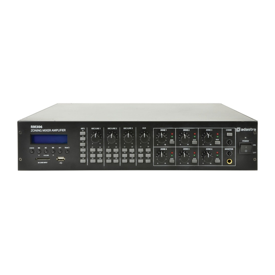 Adastra RM306 User Manual