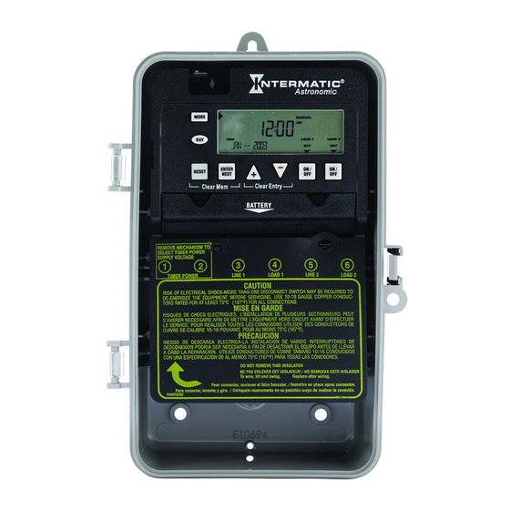 Intermatic ET8000 Series Installation And User Instructions