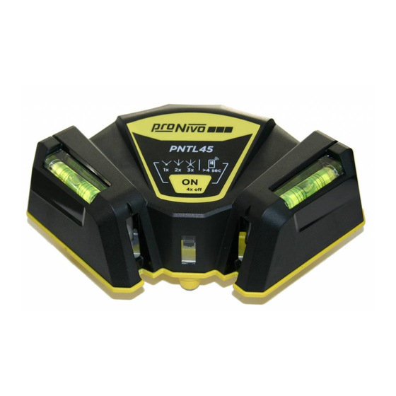 User Manuals: PRONIVO PNTL45 Floor Tiling Laser