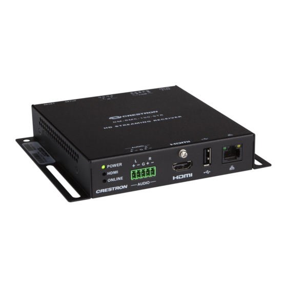Crestron DM-RMC-100-STR Manuals