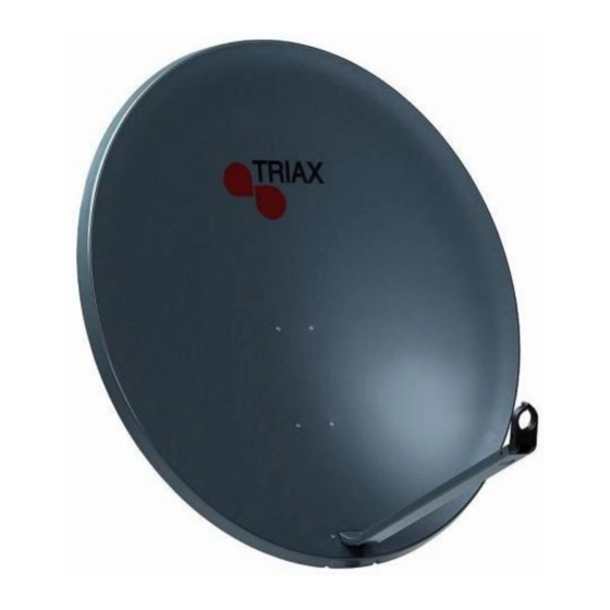 Triax TD110 dish Assembly And Mounting Instructions