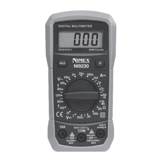 ELCART NIMEX NI9230 User Manual