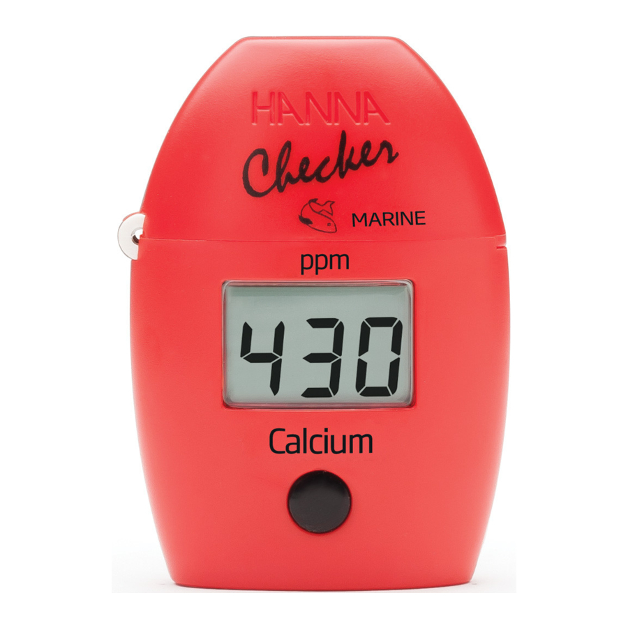 HANNA instruments HI758 - Marine Calcium Manual