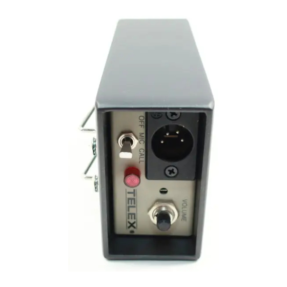 Telex IC-1 Manual