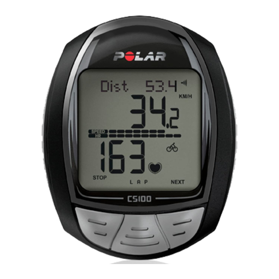 Polar Electro CS100 User Manual