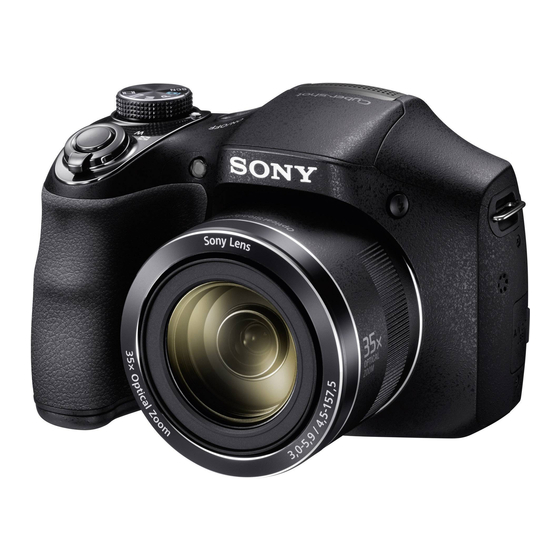 Sony DSC-H300 Digital Camera Manuals