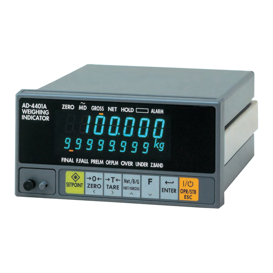 A&D AD-4401A Instruction Manual