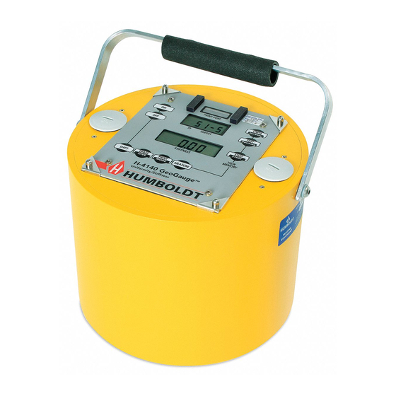 Humboldt GeoGauge Stiffness Measurement Manuals