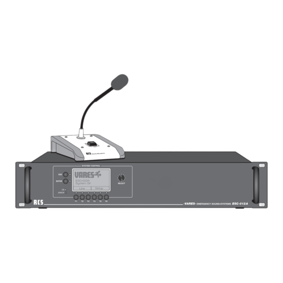 RCS AUDIO-SYSTEMS VARES 1000 Operating Instructions Manual