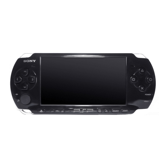Sony PLAYSTATION PSP-3002 Manuals