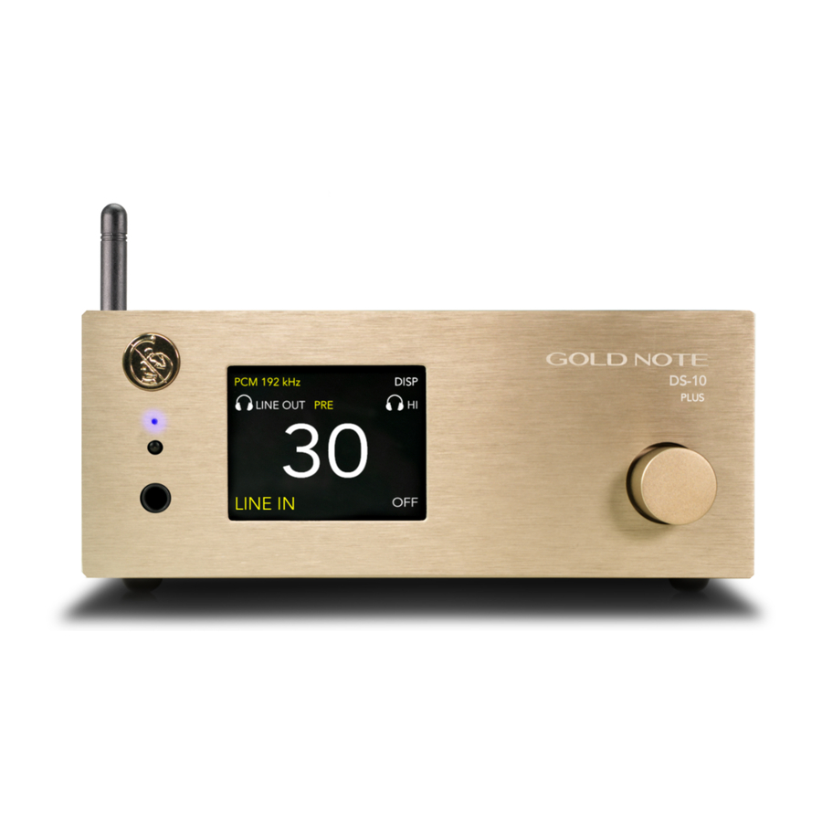 Gold Note DS-10 Owner's Manual