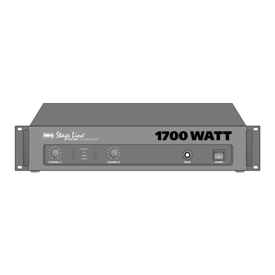 IMG STAGELINE STA-1200 Instruction Manual