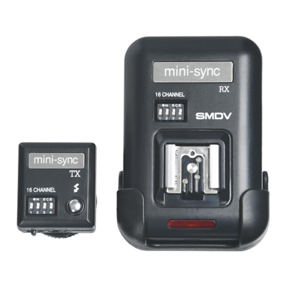 smdv mini-sync TX Manuals