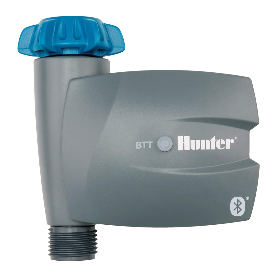 Hunter BTT-100/101/200/201 - Battery-Operated Bluetooth Tap Timer Manual