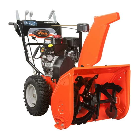 Ariens Sno Thro Series Operator S Manual Pdf Download Manualslib