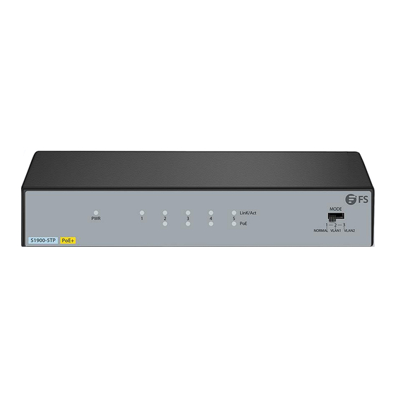 FS S1900-5TP Hardware Installation And Maintenance Manual