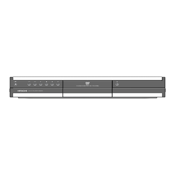 Hitachi DV-DS161E Instruction Manual