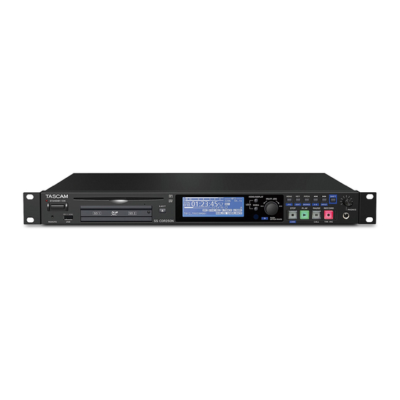 Tascam SS-R250N Owner's Manual