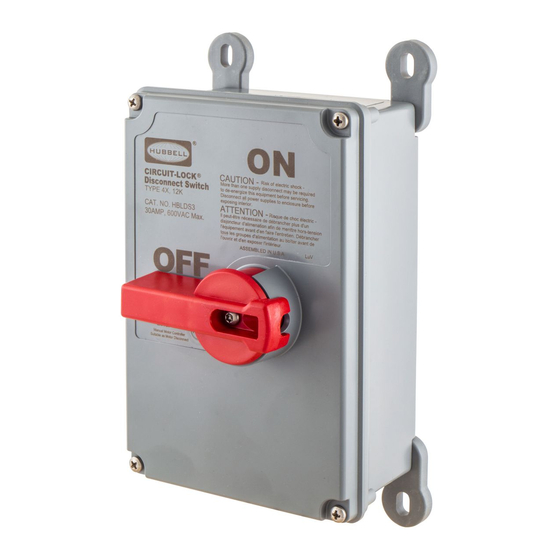 Hubbell Circuit-Lock Installation Instructions