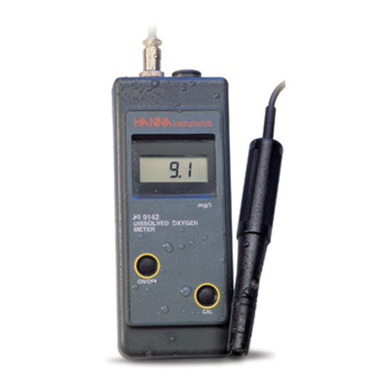 Hanna Instruments HI9142 Instruction Manual