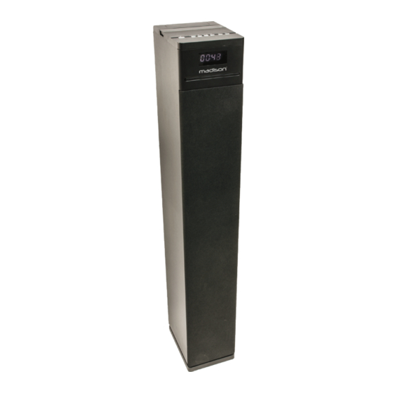 LOTRONIC madison MAD-CENTER130CD-BK Manual