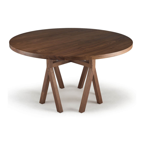 De La Espada COMMUNE DINING TABLE BY NERI&HU Assembly Instructions