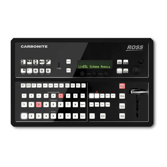 Ross Carbonite Black Solo Operation Manual