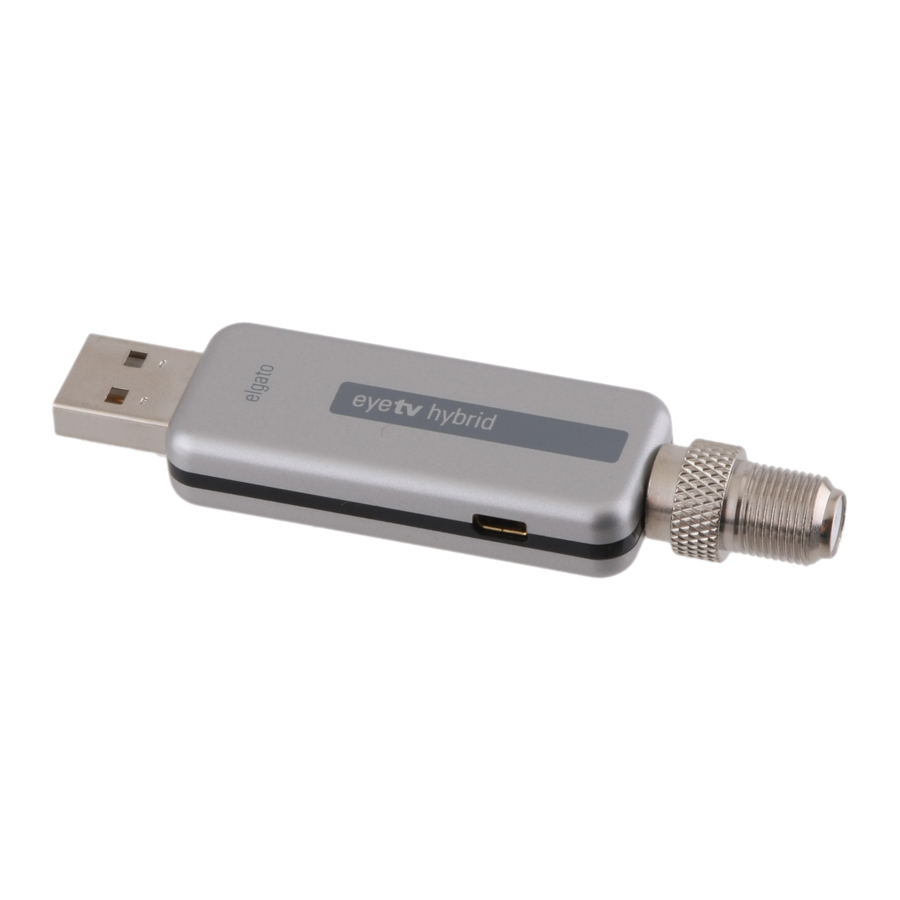 Elgato EyeTV Hybrid Quick Start Manual