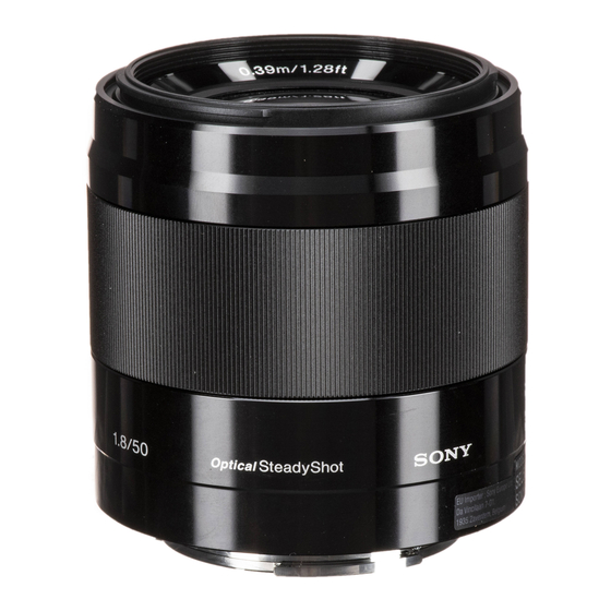 Sony SEL50F18/B Specifications