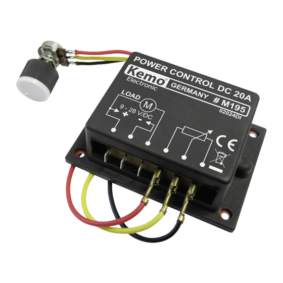 Kemo Electronic M195 Manual