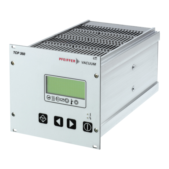 Pfeiffer Vacuum TCP 350 PN Operating Instructions Manual