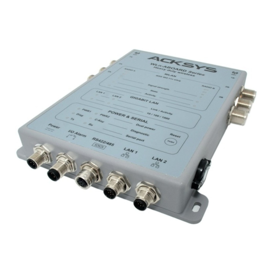 Acksys ETHERNET TO Wi-Fi GATEWAYS User Manual