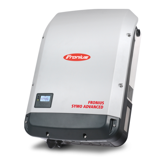 Fronius  Symo 10.0-3 208-240 Instruction Manual