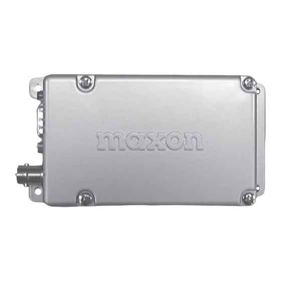 Maxon SD-125 Service Manual