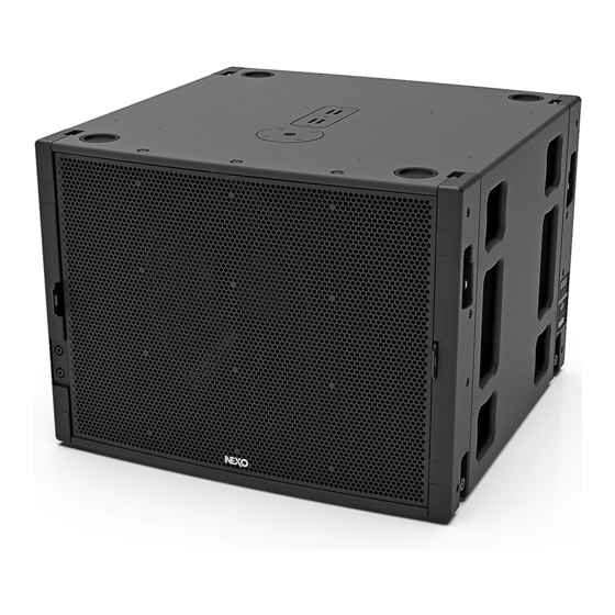 Nexo MSUB18 Series User Manual