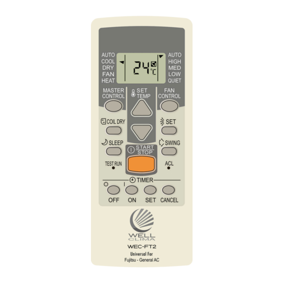 Wellclima WEC-FT II User Manual