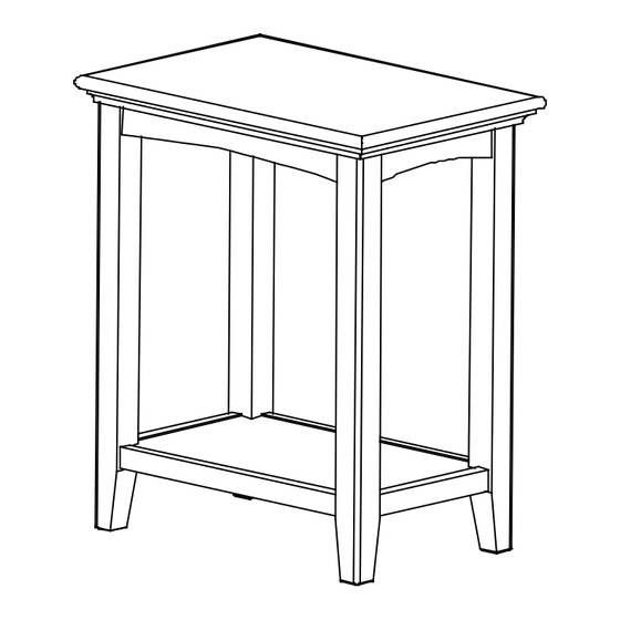 Whittier Wood Furniture McKenzie 3498 Series Assembly Instructions