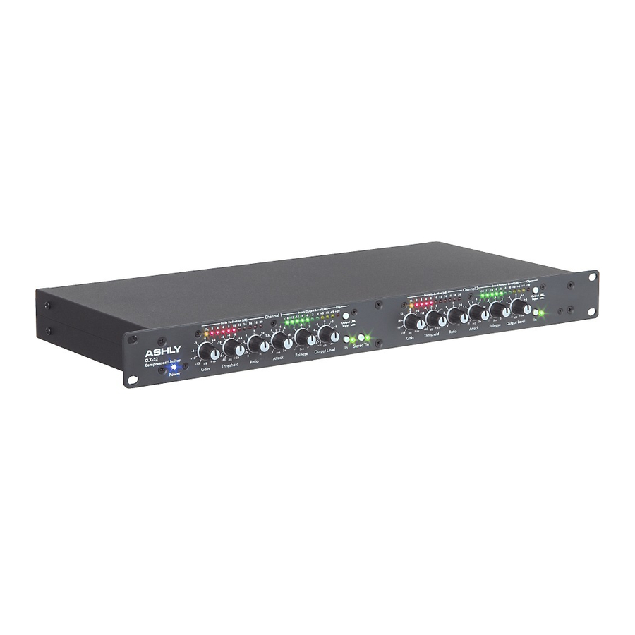 Ashly CLX-52 Technical Notes & Specifications