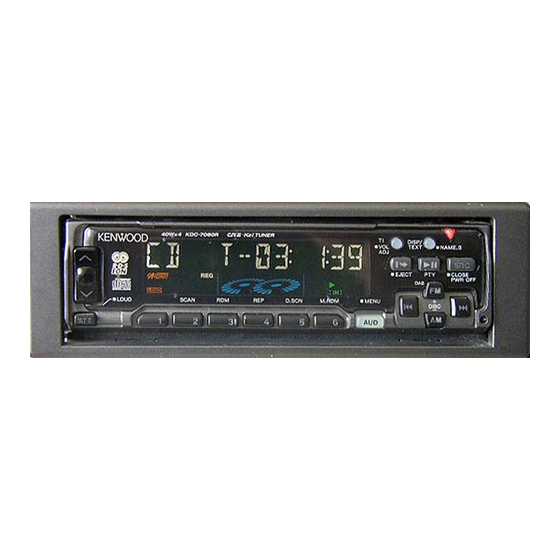 Kenwood KDC-8060R Instruction Manual