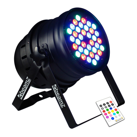 Beamz 151.236 LED PAR 64-36x3W Alu RGB IR DMX Manuals
